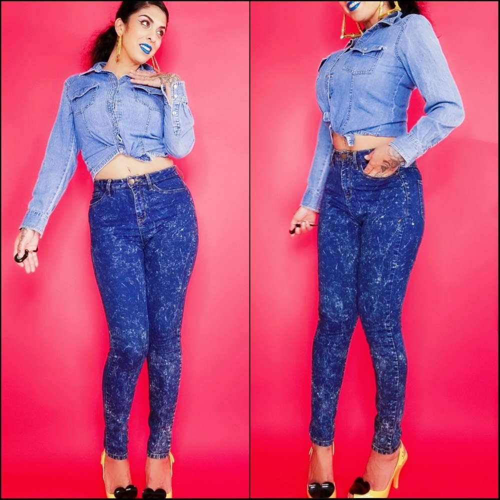 💄Price firm💄Cute AnnTaylor Jean button up blouse